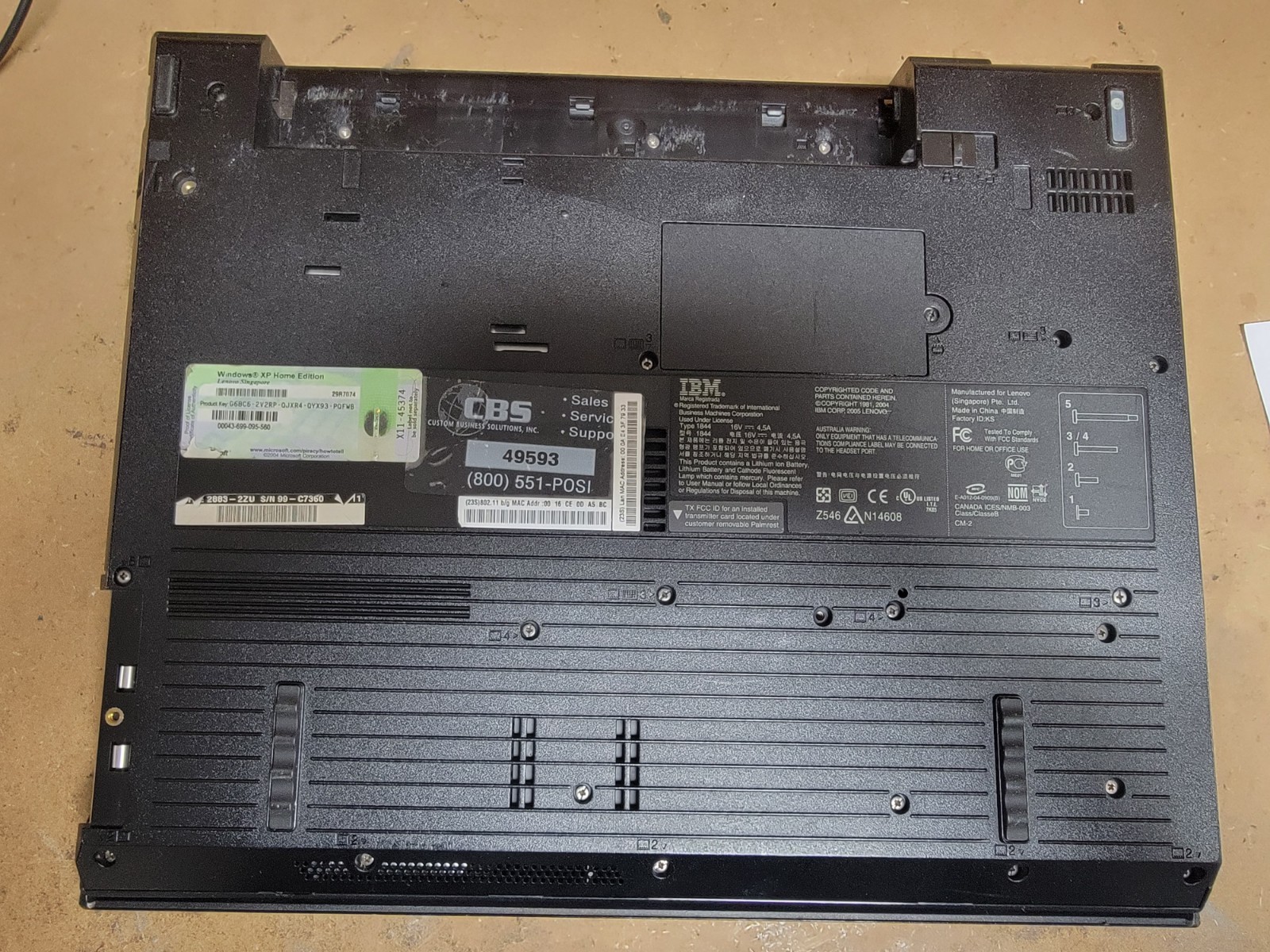 IBM THINKPAD R51 LAPTOP – PARTS ONLY – SEE DESCRIPTION – #101