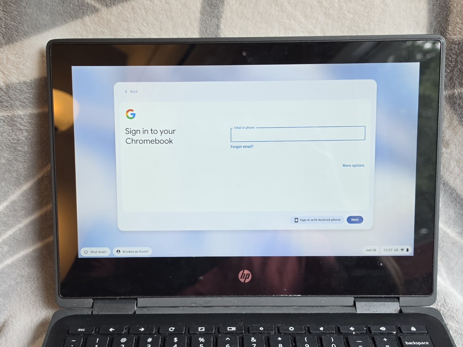 HP Chromebook X360 Touchscreen 11.6″ 4GB RAM 32GB Tablet Notebook Google OS
