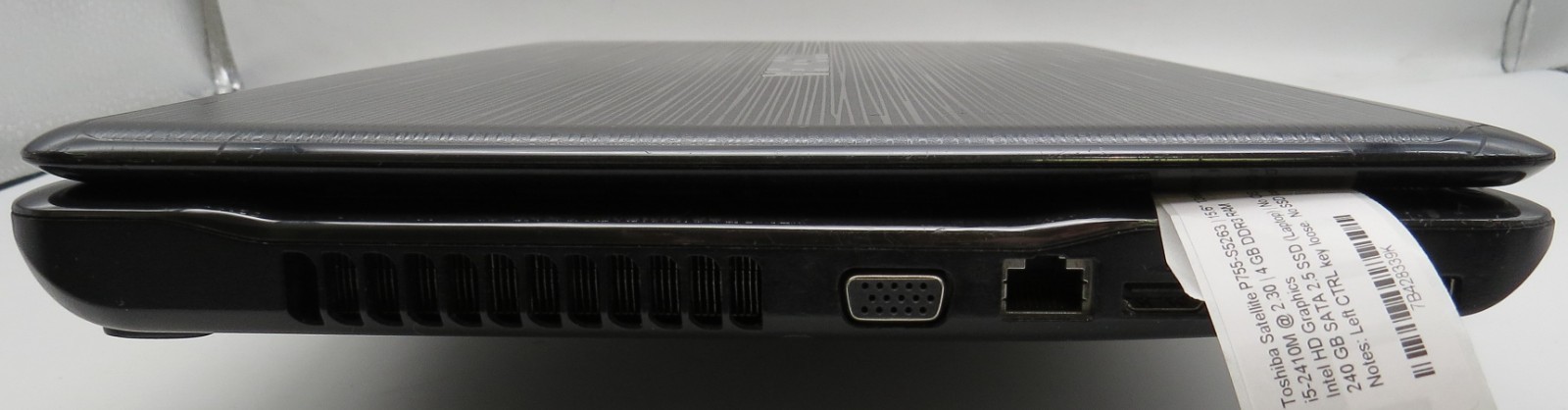 Toshiba Satellite P755-S5263-15.6″-i5-2410M@2.3-4GB RAM-240GB 2.5 -NO OS *READ*