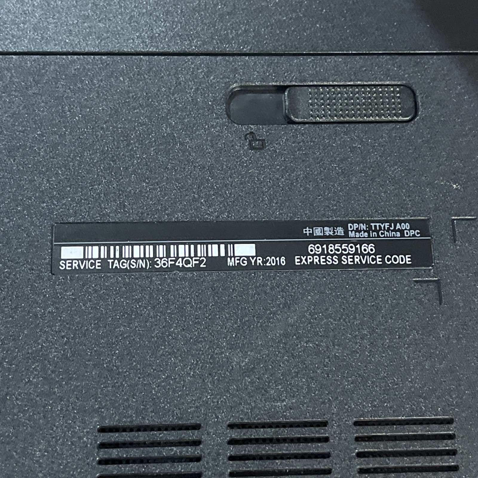 DELL P51F INTEL CORE I3 7TH GEN 8GB RAM NO HD