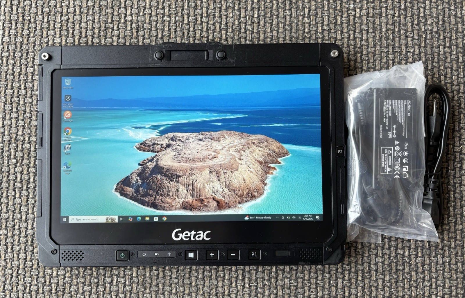 Getac K120 Rugged Tablet Touch i5-8250U 1.60Ghz 16GB 256GB SSD Win 10 pro