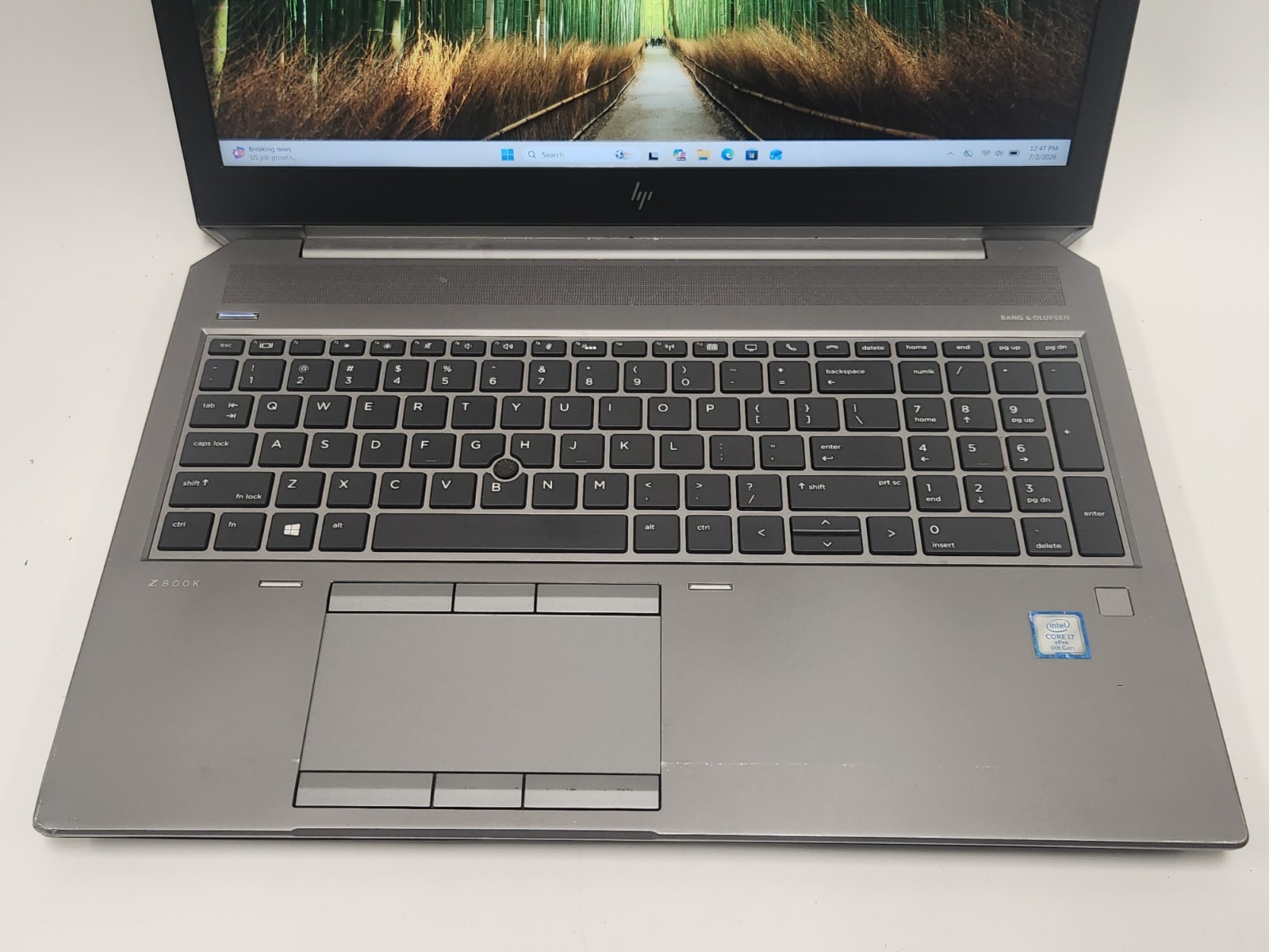 Lot of 2 HP ZBook 15 G6 i7-9850H 2.60GHz 32GB Ram 512GB SSD W11P NVIDIA T2000