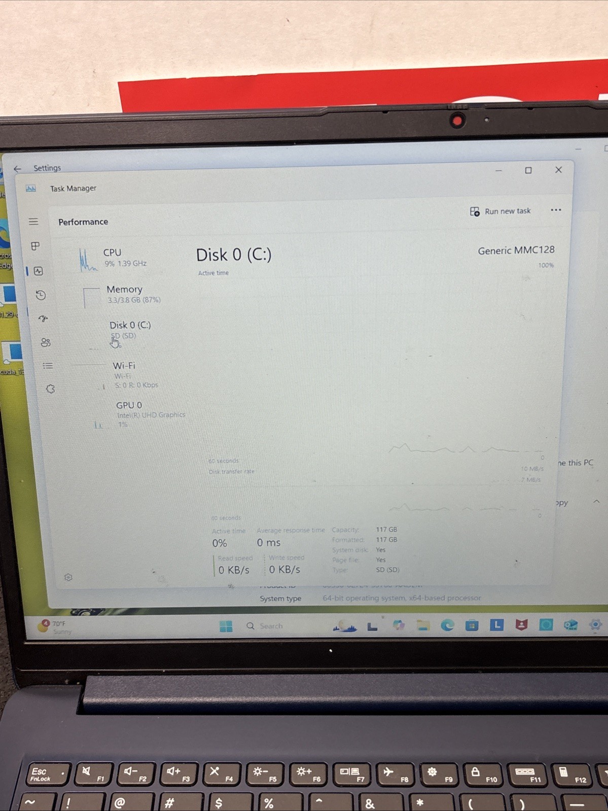 Lenovo IdeaPad 1 15.6″ FHD Intel Pentium Silver N6000 4GB 128GB eMMC W11H Laptop
