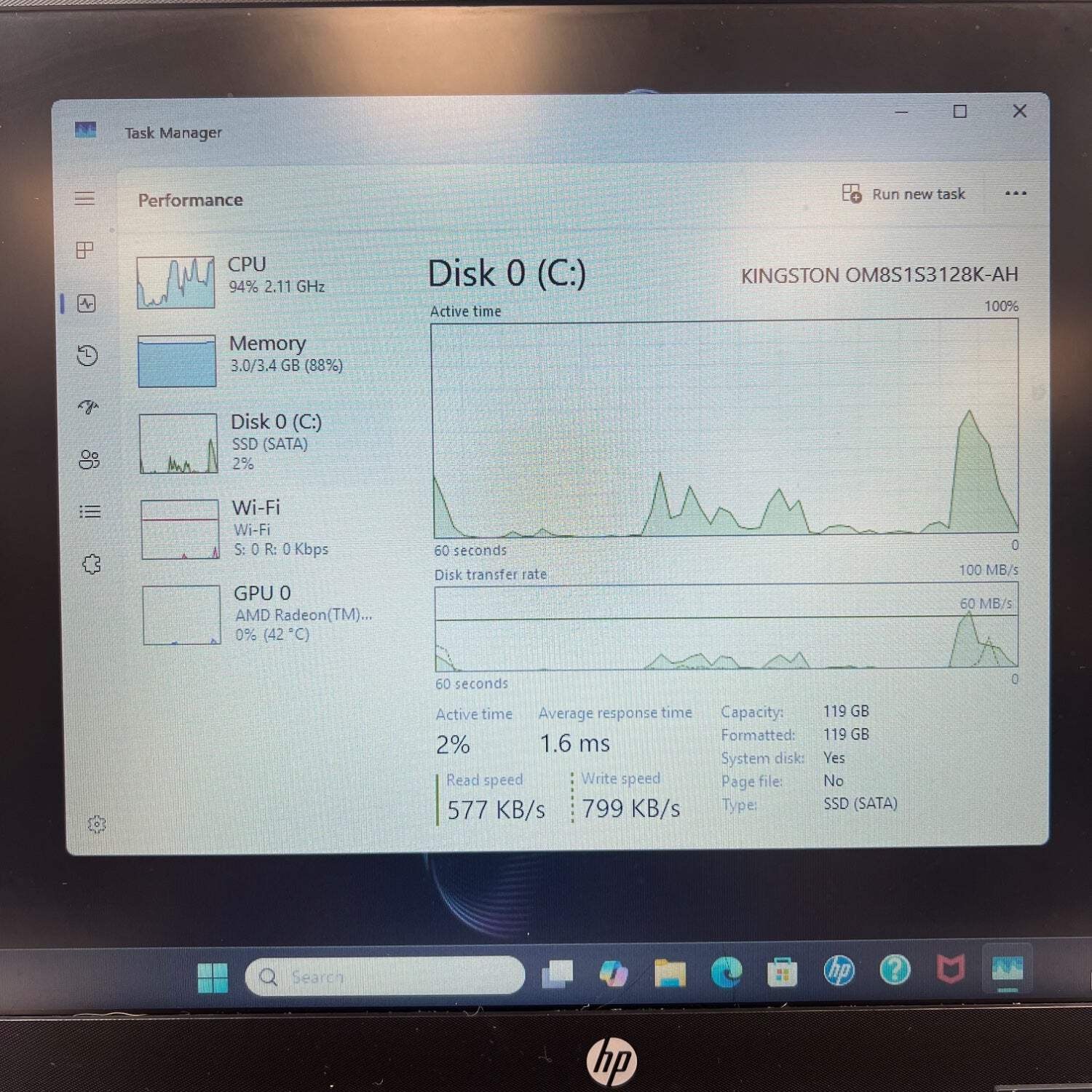 HP 255 G8 RTL8822CE 15.6″ 3020e 1.2GHz 4GB RAM 128GB SSD
