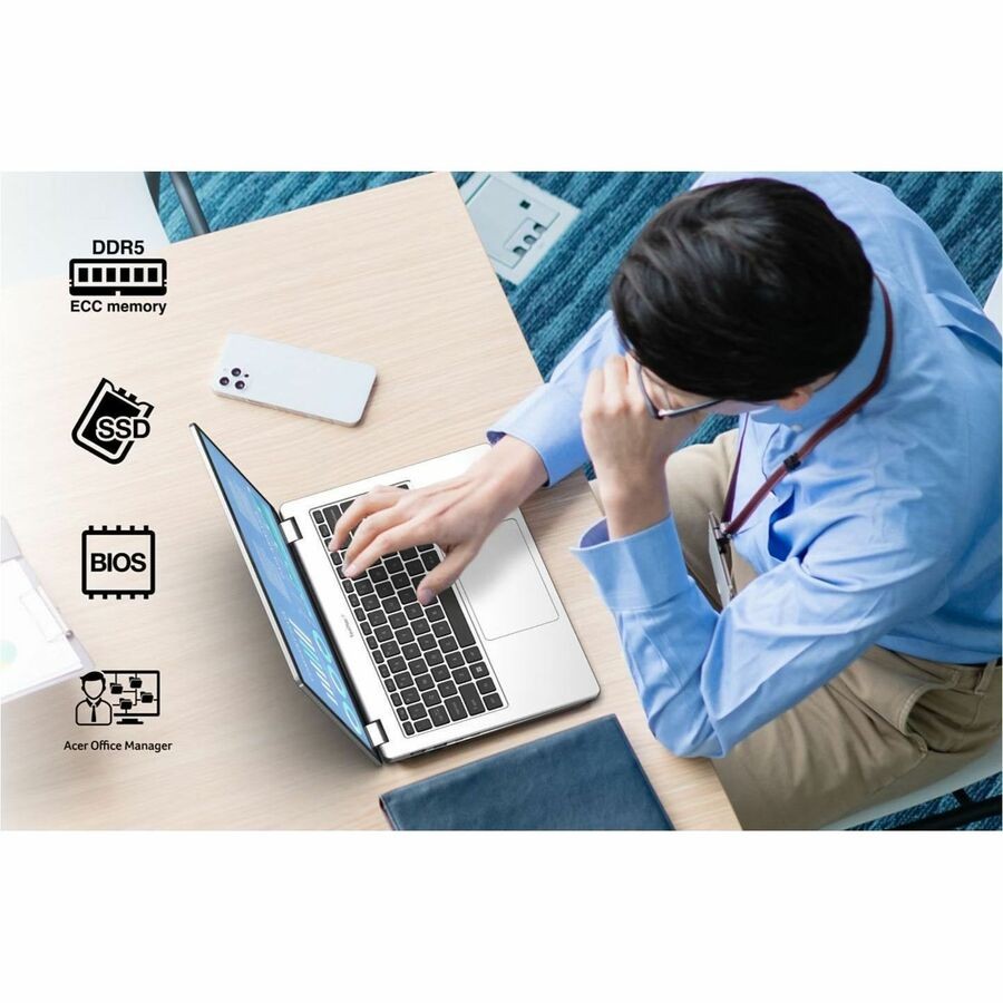 Acer NX.BSDAA.002 TravelMate P2 14″ Clamshell 16GB 512GB