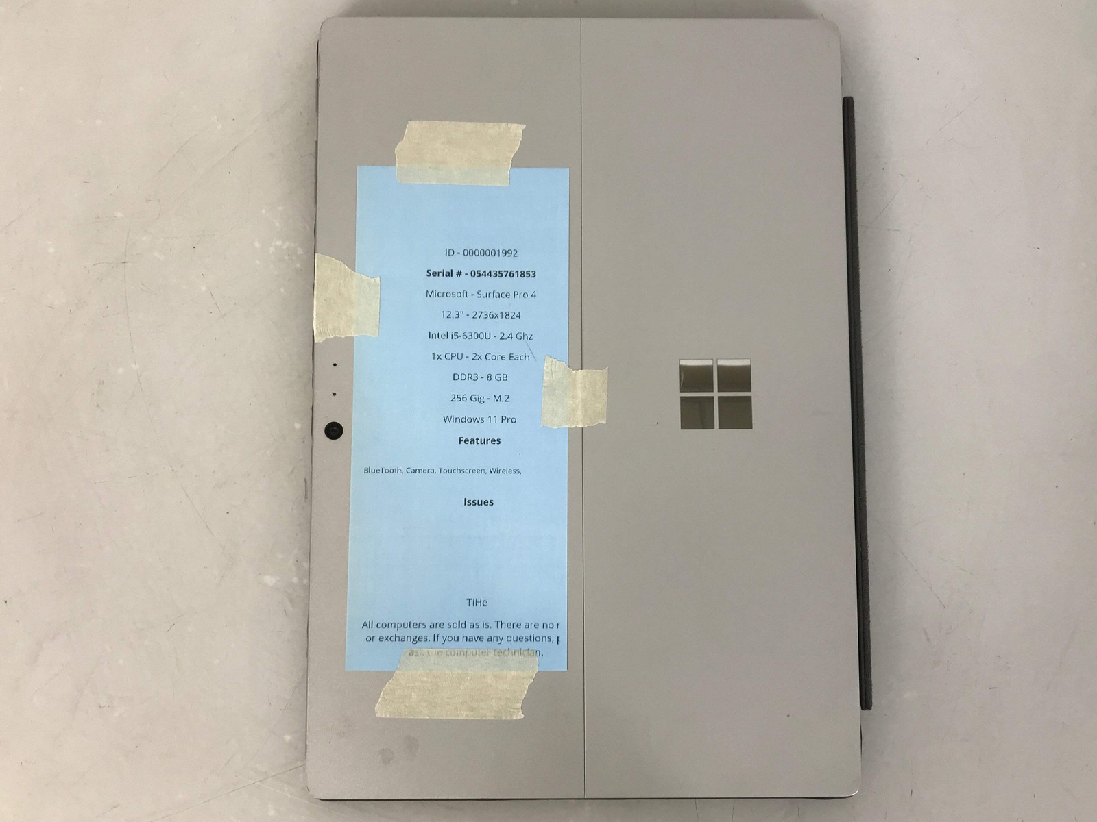 Microsoft Surface Pro 4 i5 6th Gen Windows 11 Pro