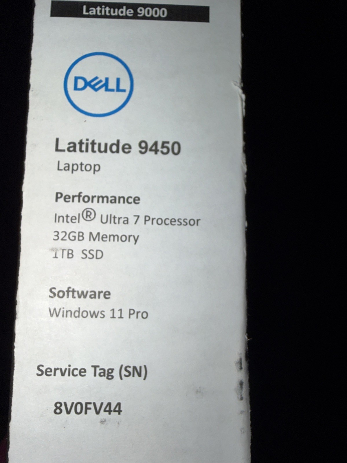 SEALED DELL LATITUDE 14 9450 2-in-1 ULTRA 7 32GB RAM 1TB SSD TOUCH