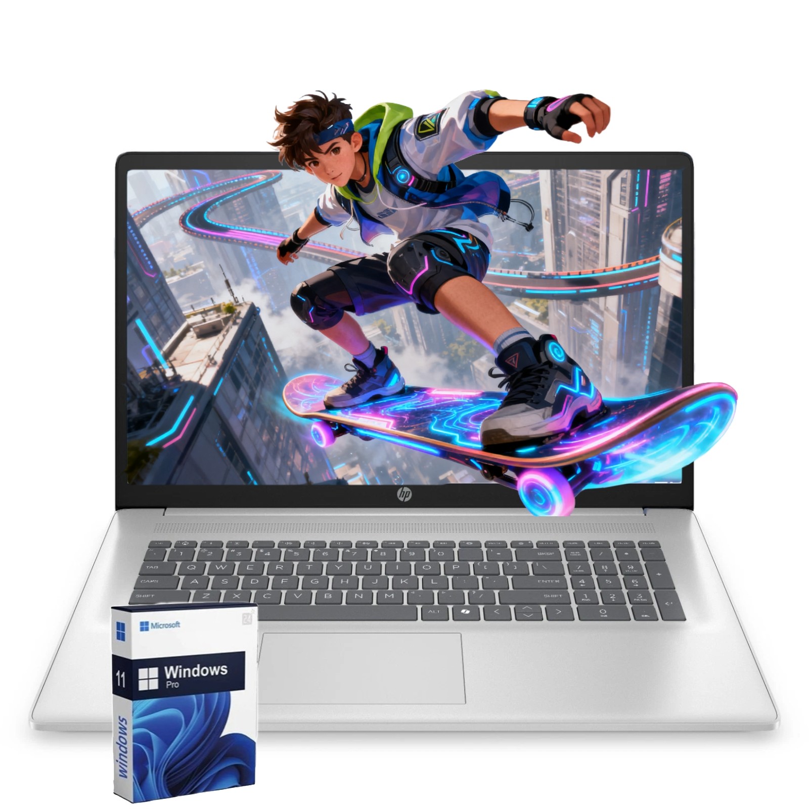 HP 17.3″ Laptop Notebook Win11Pro 2.7~4.3GHz AMD Ryzen 5-7430U UpTo 64GB RAM 2TB