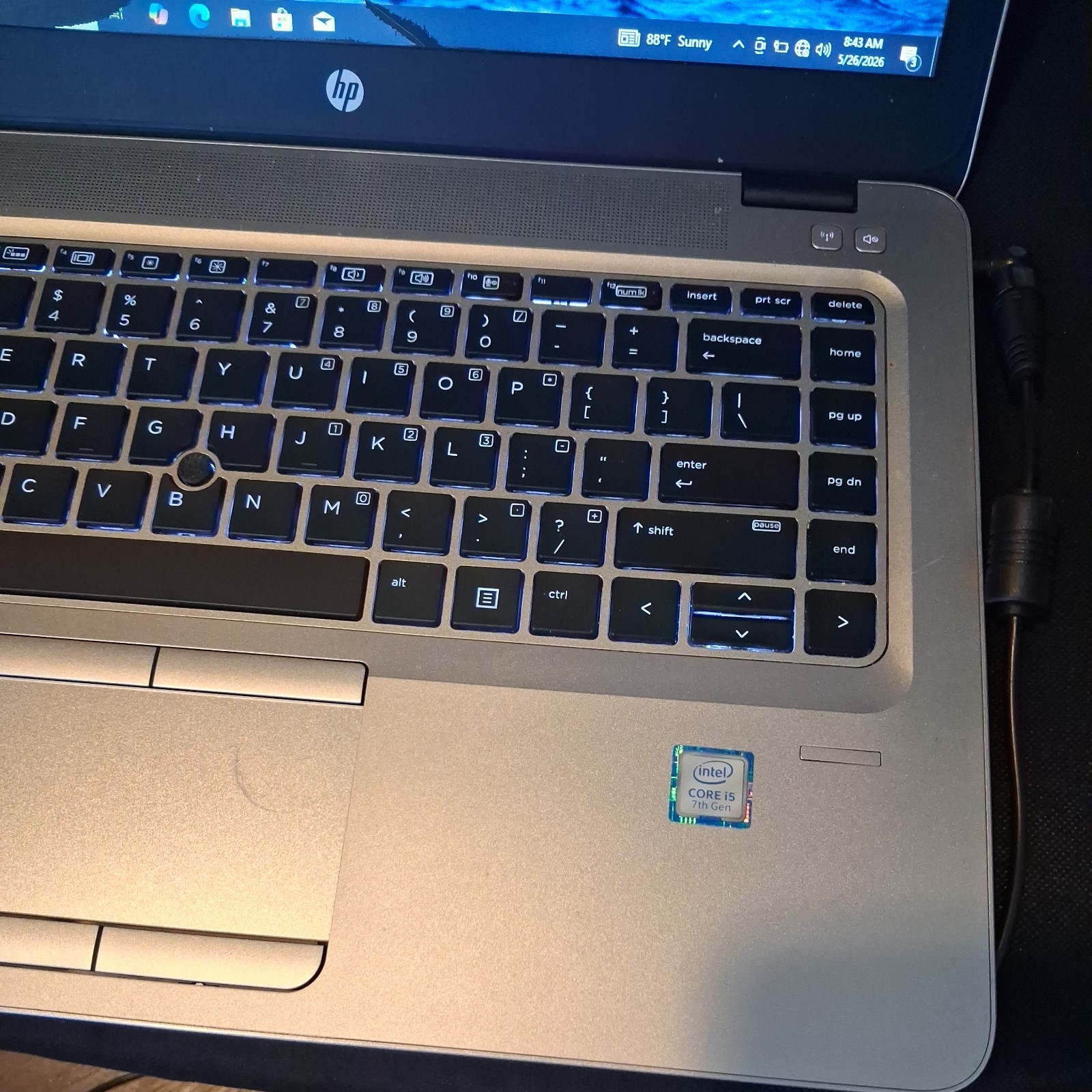 HP EliteBook 840 G4, Intel Core I5 7th Gen, 16GB RAM, 256GB SSD, For Parts