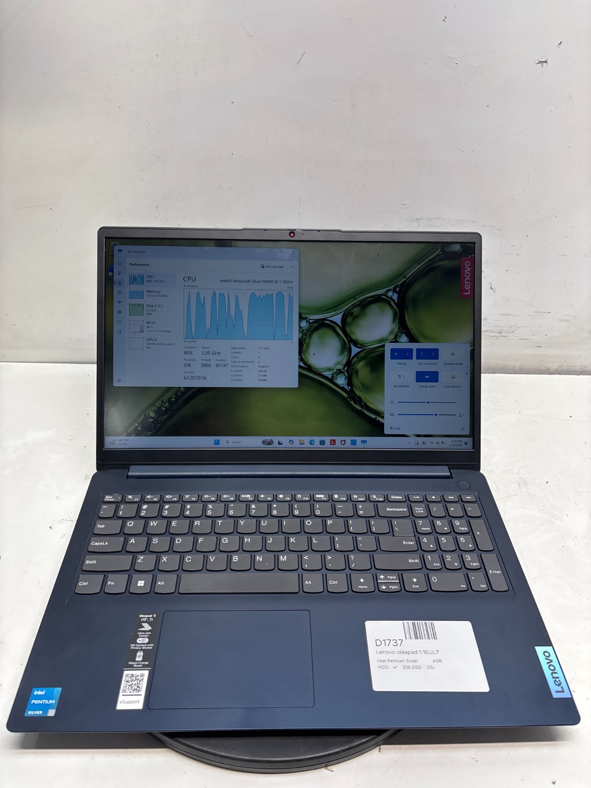 Lenovo Ideapad 1 15IJL7 Intel Pentium Silver N6000 1.10GHz 4GB 256GB SSD WIN 11