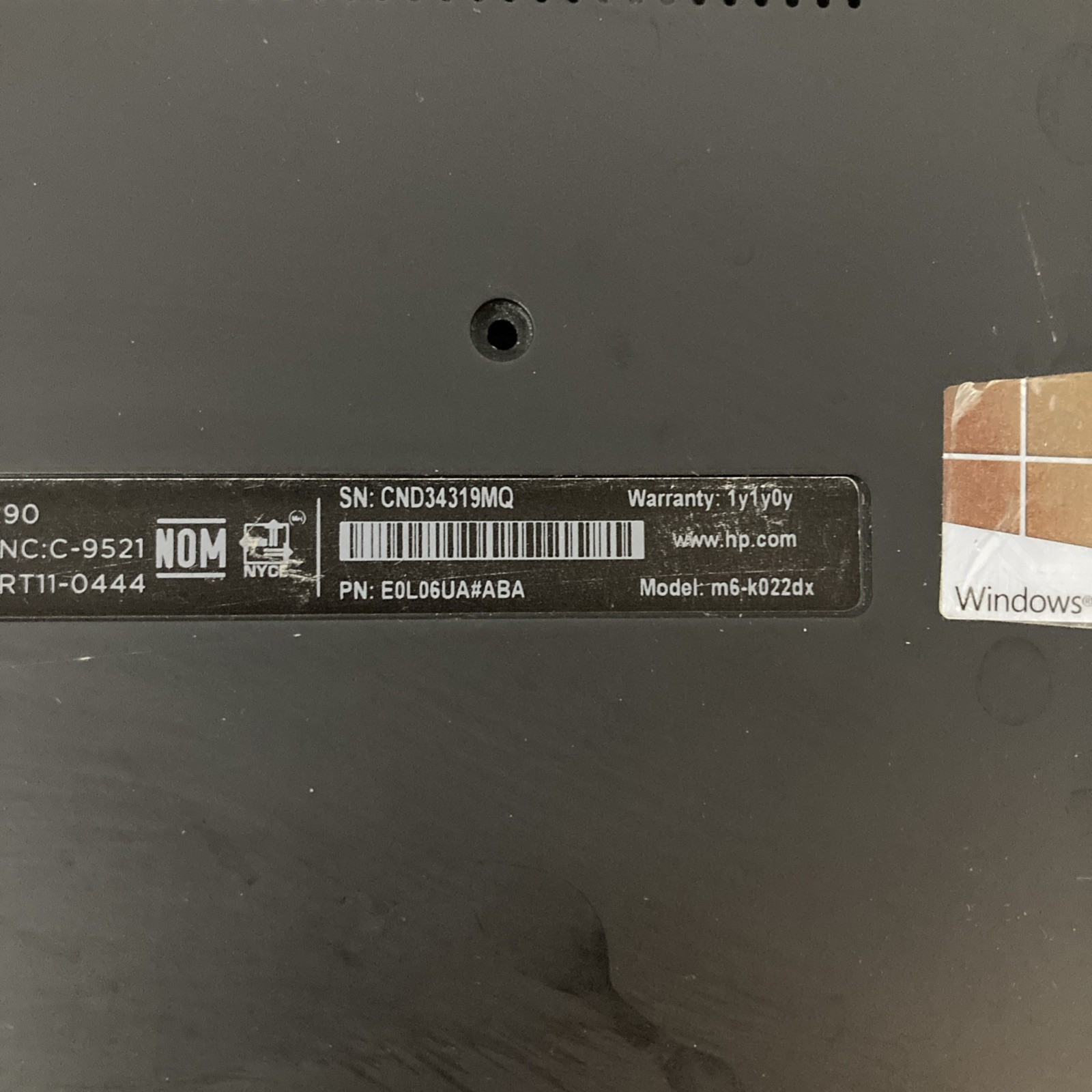 HP Envy TS M6 Sleekbook A10-5745M 4 GB Ram No OS No HDD Boot to BIOS