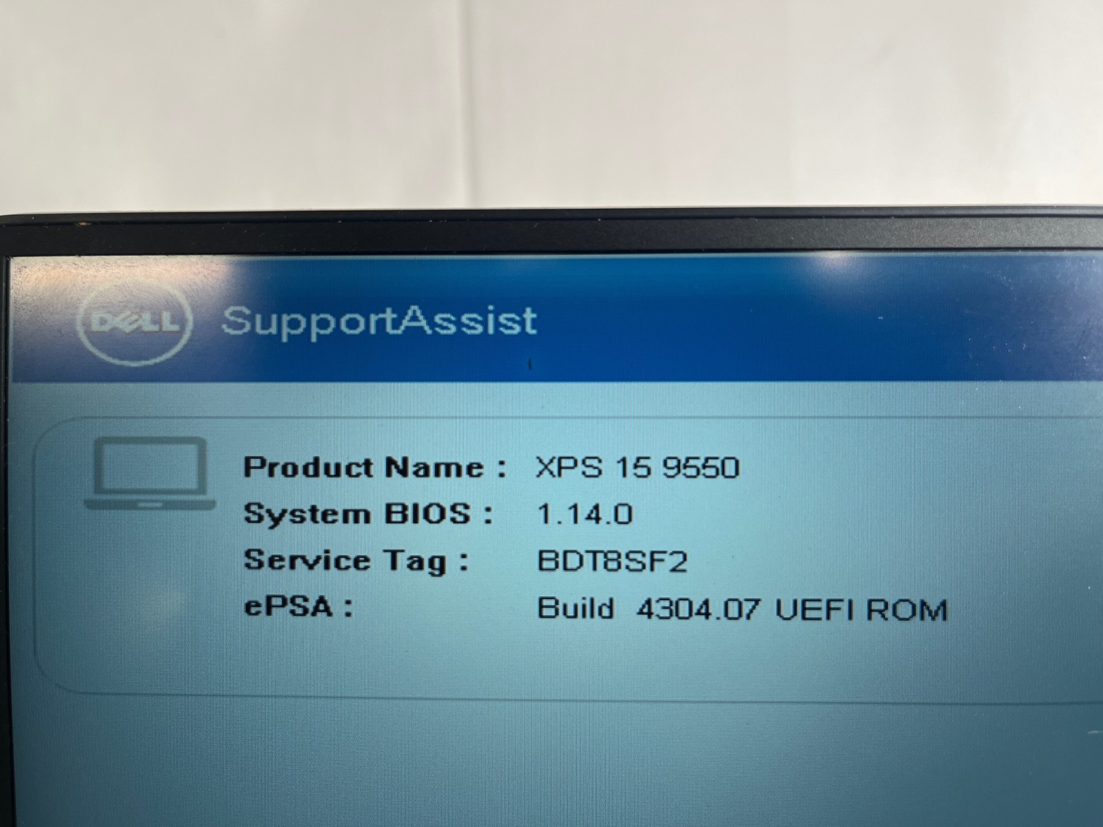 Dell XPS 15 9550 i7-6700HQ 8GB 256GB NVMe SSD 15.6″