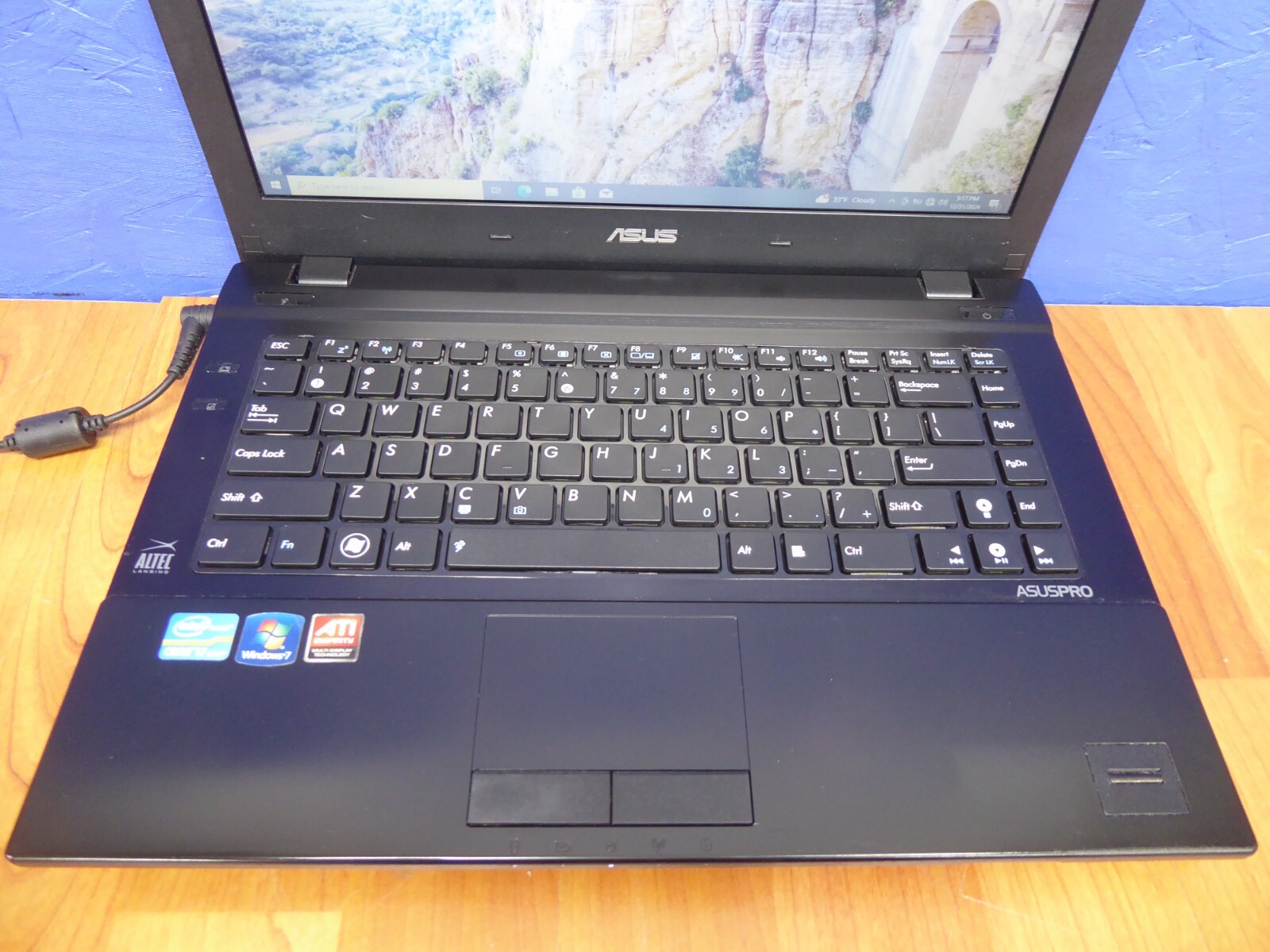 ASUS B43S 16″ ASUSPRO ITEL i7-2620M 2.7GHz 8GB 500GB WINDOWS 10 PRO – NO BATTERY