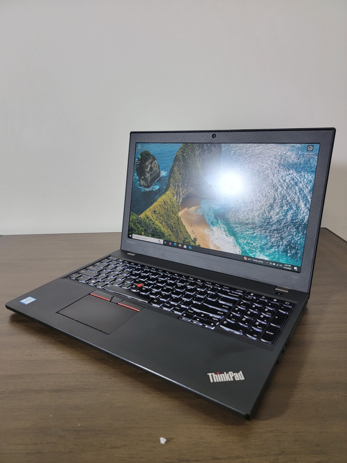 CLEAN Lenovo ThinkPad P50s, i5-6300U, 2.50GHz 16GB 240 SSD Quadro M500M Win 10