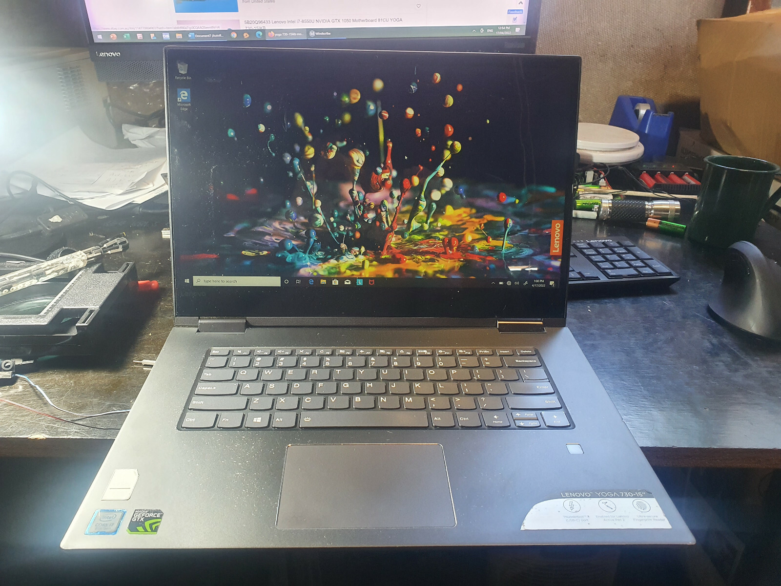 Lenovo Yoga 730-15IKB, Intel Core i7-8550U 8GB RAM nVidia GTX1050 4GB Motheboard
