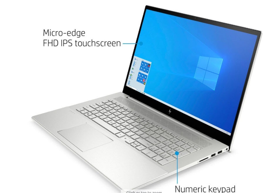 HP ENVY 17m-CG Series+ AI+ UHD+TOUCH+I7@4.0GHz+1 TB M.2 G4 SSD+16GB Ram+GPU+F/S