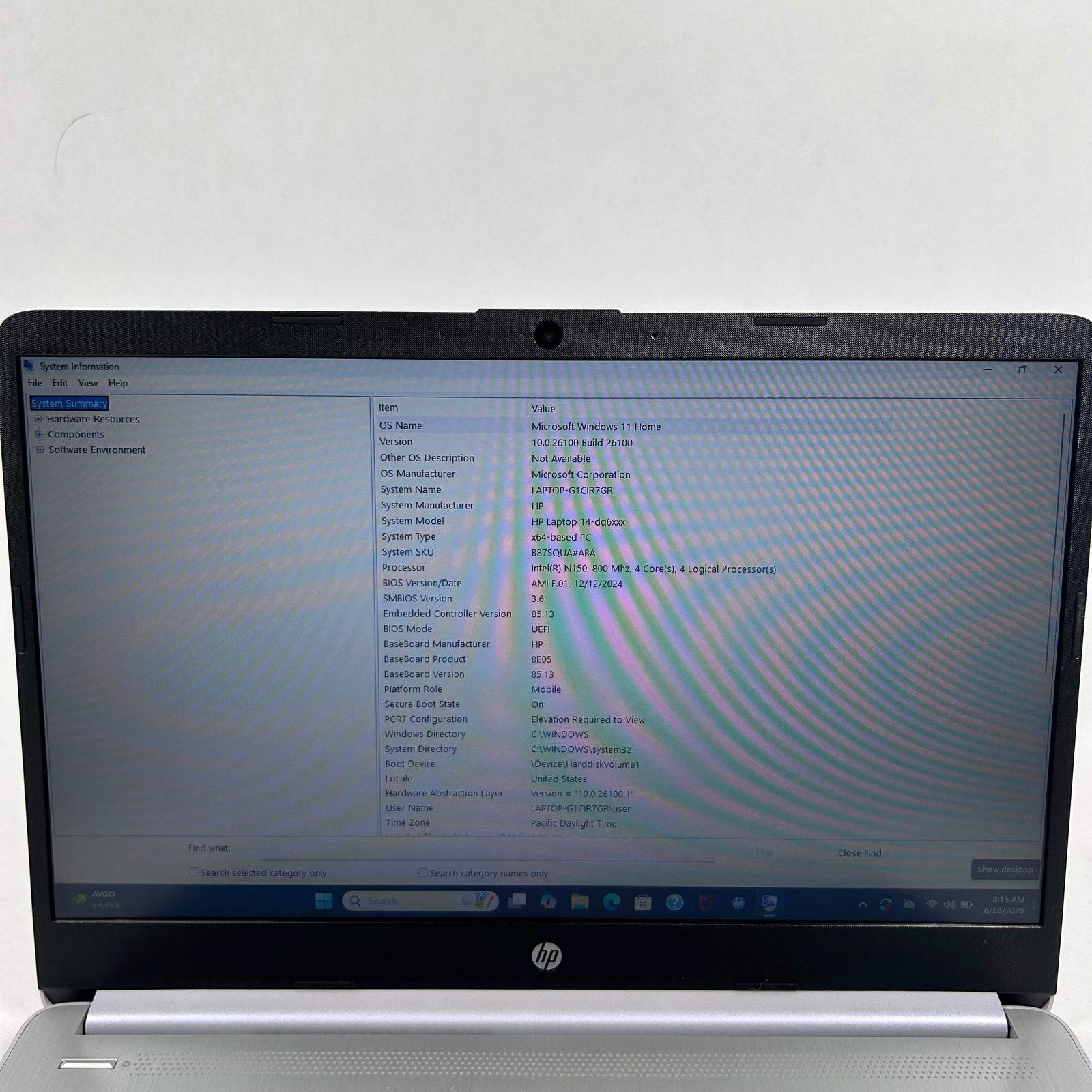 HP Laptop 14-DQ6014DX 14″ N150 800MHz 4GB RAM 128GB SSD