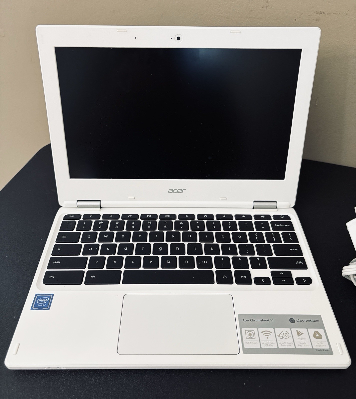 Acer Chromebook N15Q8 11.6″ Intel N3060@1.6GHz 4GB RAM 16GB SSD C738T | C1119