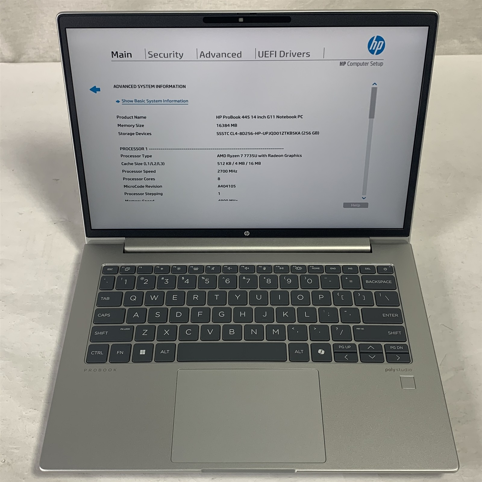 HP ProBook 445 G11 14″ Laptop Ryzen 7 7735U 2.7GHz 16GB 256GB NVMe SSD – Win11