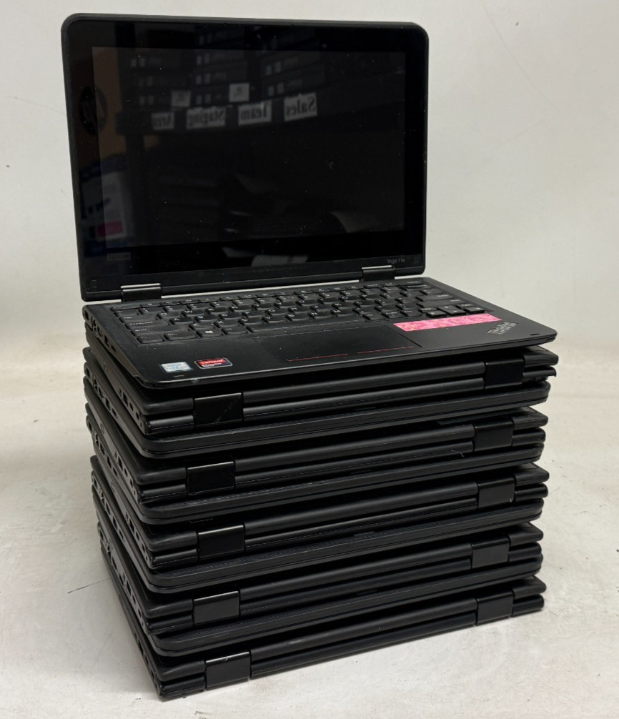 Lenovo ThinkPad Yoga 11e 5th Gen (m3-7Y30 – 8GB RAM – NO OS/HDD) – Lot of 10