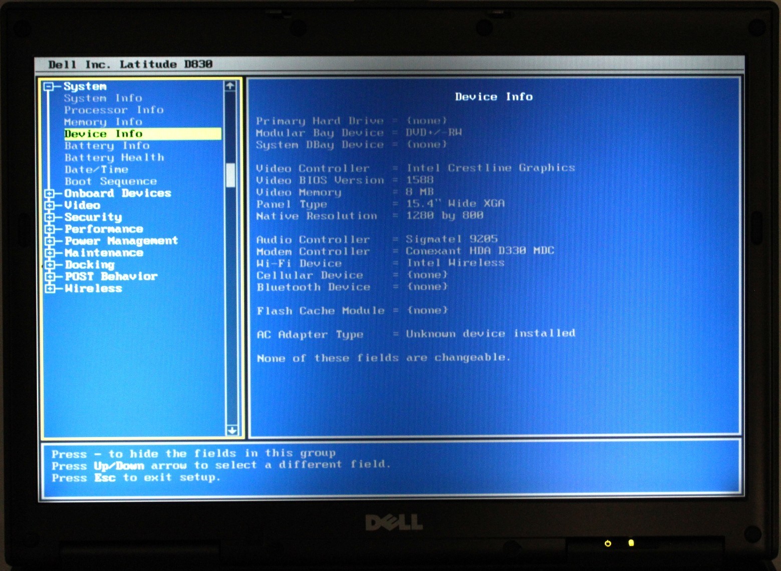 Dell Latitude D830 2 Duo-T7100@1.8GHz 1GB DDR2 NO STORAGE OR OS *USED/TESTED*