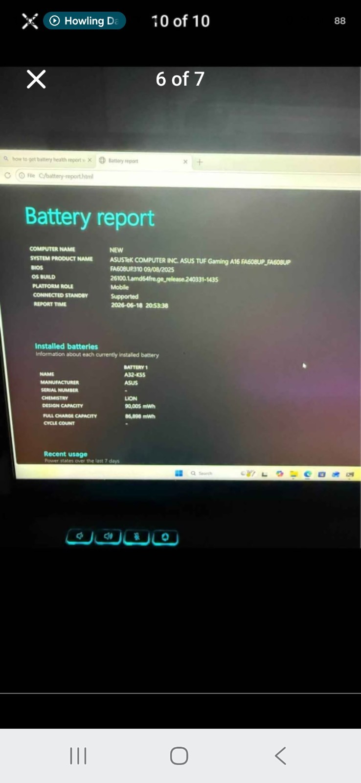 ASUS TUF Gaming A16 16in 165Hz Ryzen 9 270 32GB 1TB RTX 5070 Gray