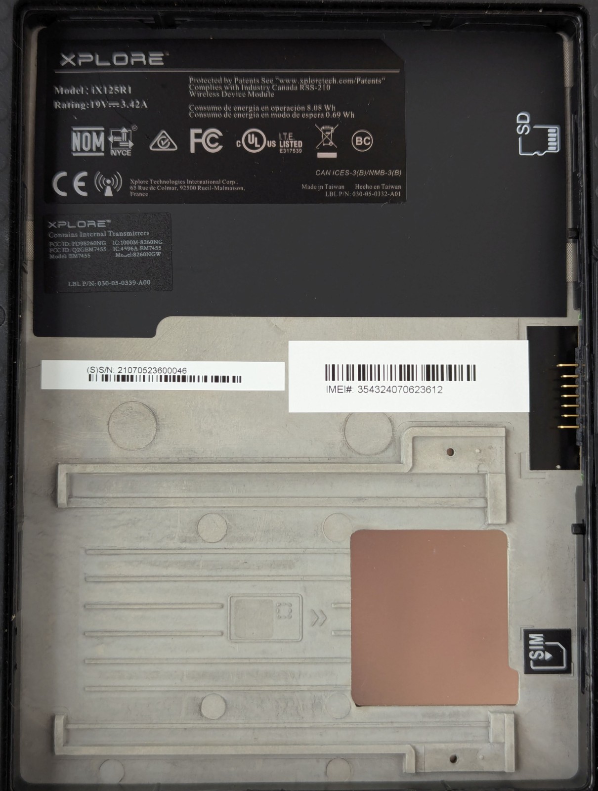 Zebra XPLORE iX125R1 12.5″ Rugged Tablet i7-7500U 8GB 256GB NVMe Win10 #1 *READ*