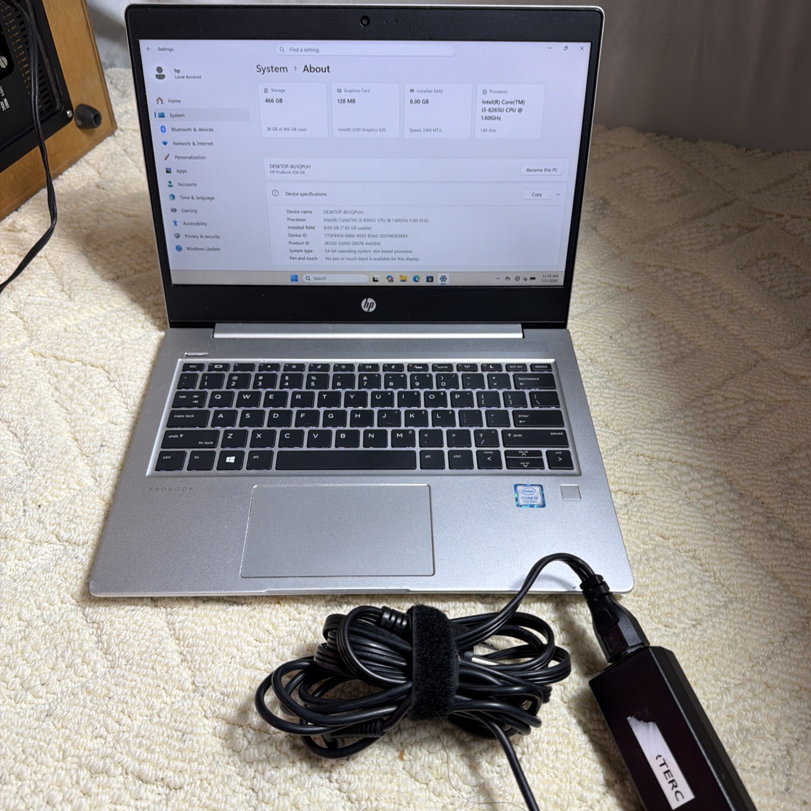HP ProBook 430 G6 Intel Core i5-8365U 1.60GHz 8GB RAM 512GB HDD Windows 11 Pro