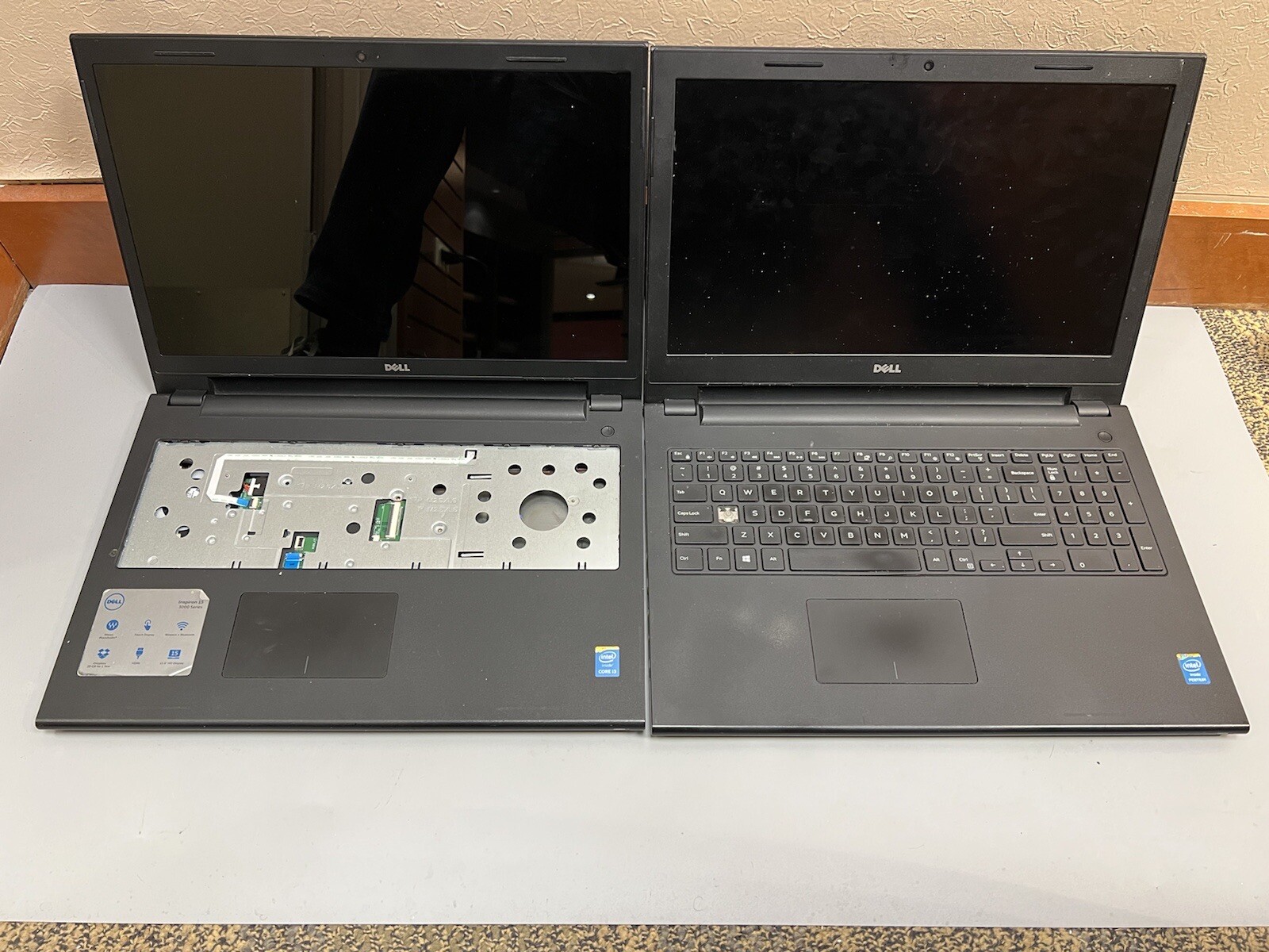 Lot of 2 DELL Inspiron 3542 Intel Core i3/Pentium 0GB RAM 0GB HDD For PARTS