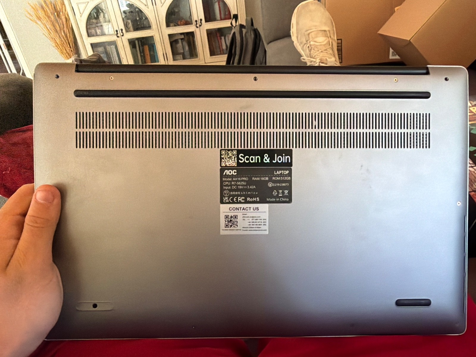 “AceMagic AX16PRO Ryzen 7 Laptop – FOR PARTS / BAD MOTHERBOARD