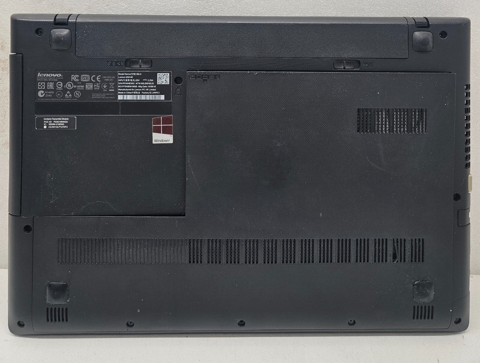 Lenovo G50-80 15.6″ Laptop Intel Core i3-4030U 4GB Ram NO HD/OS (FL)