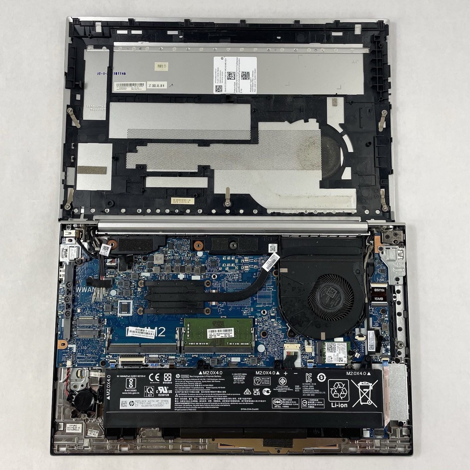 HP EliteBook 850 G7 15.6″ i5-10310U 1.70 GHz 8 GB RAM No SSD/OS/AC