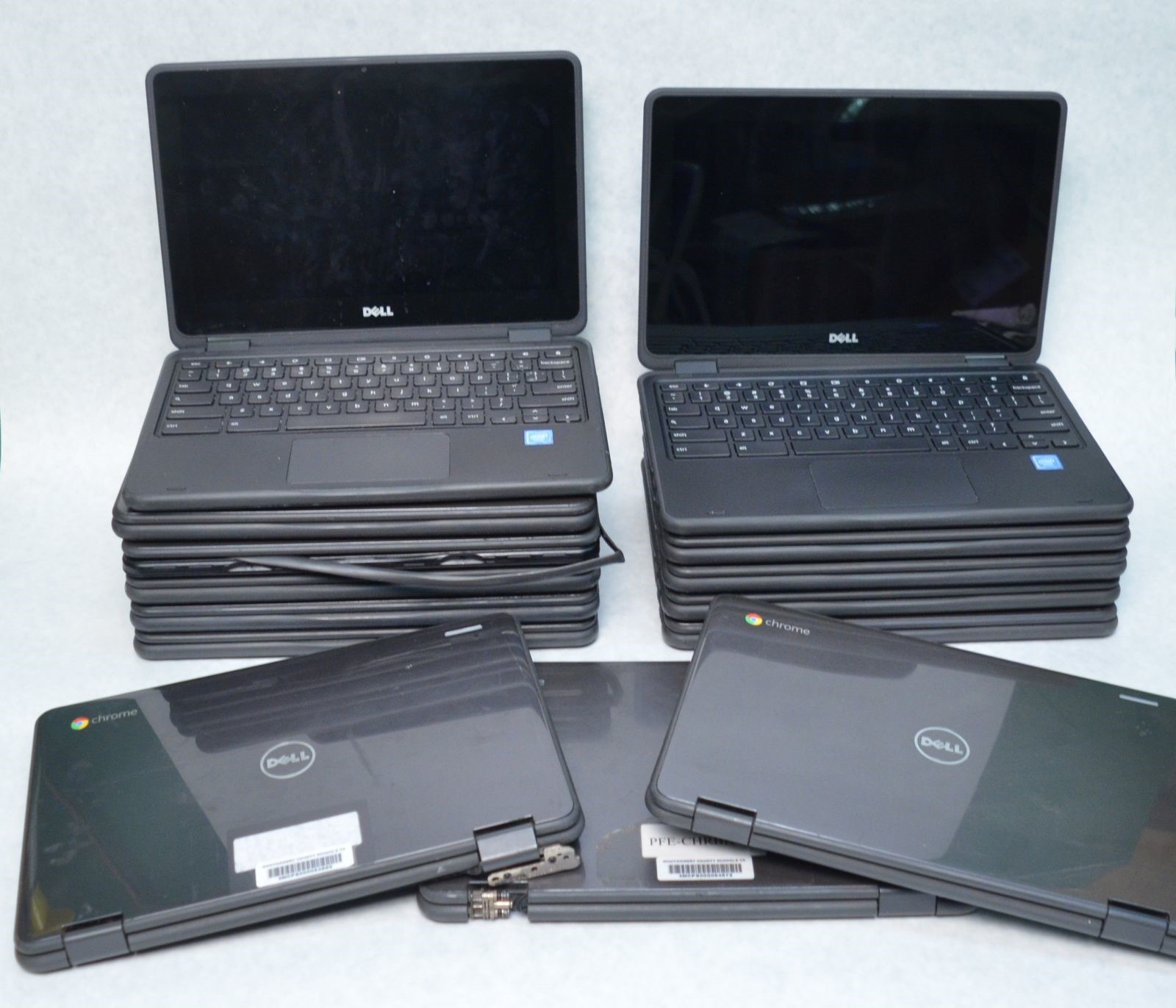 Lot 10 Dell Chromebook 11 3189 11.6″ Celeron N3060 2.48GHz 4GB-RAM 16GB-SSD