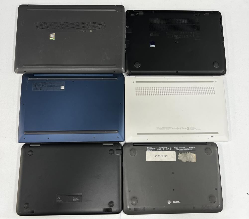HP Elitebook 840 G3, 250 GB Notebook, Dell Chromebook 14a nf0131wm – Lot of 6