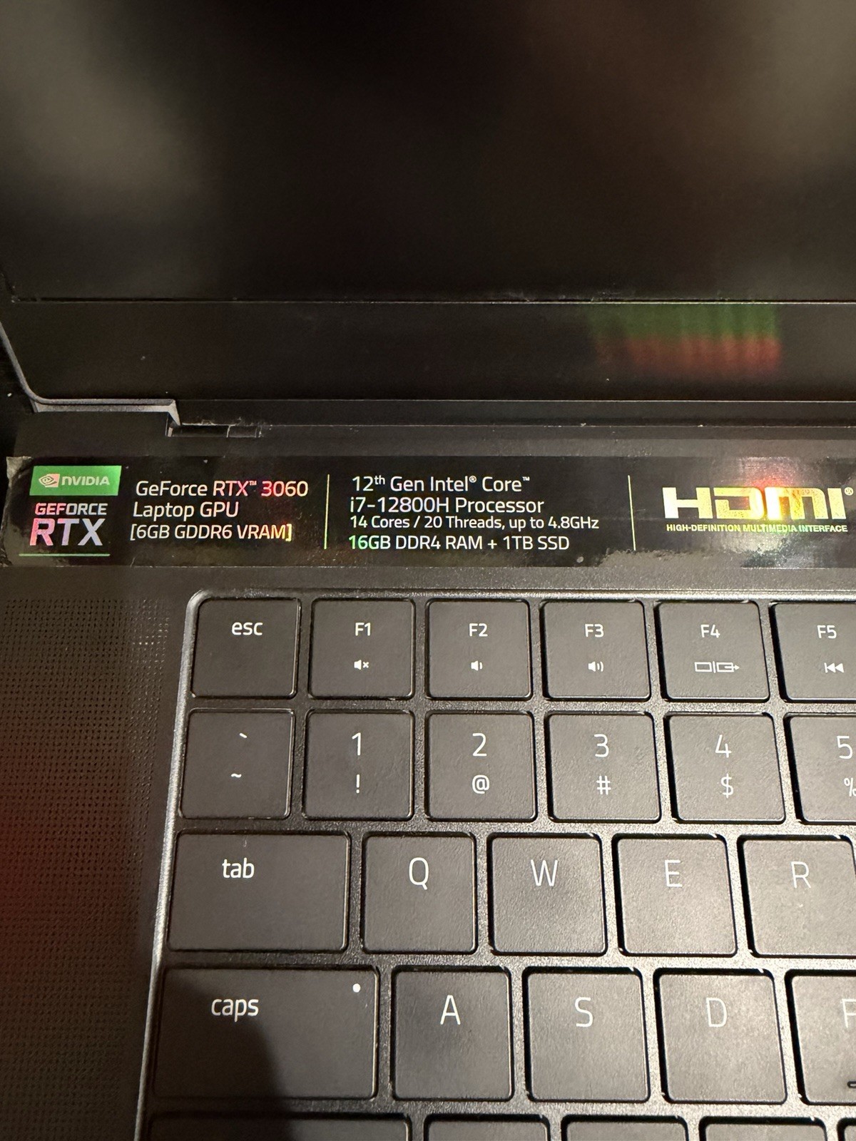 Razer Blade 15 15in FHD i7-12800H 16GB 1TB SSD RTX 3060 Win 11