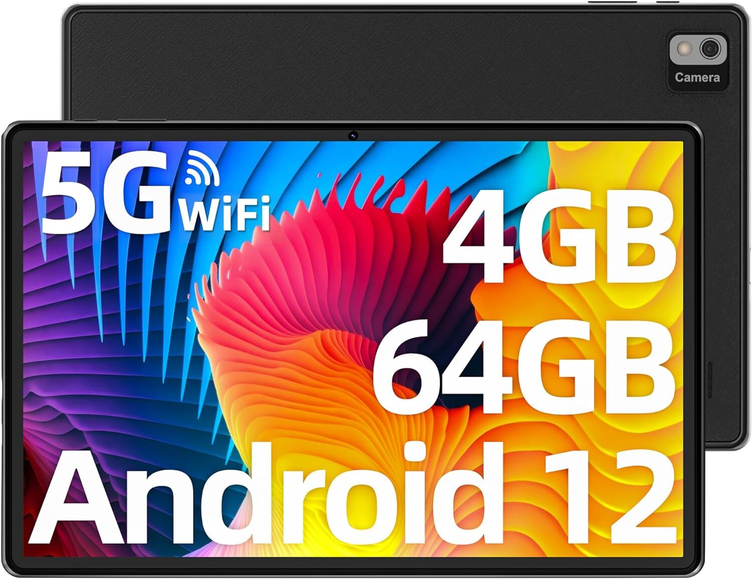 SGIN T10 Android 12 Tablet 10.1″ 1280×800, 4GB RAM 64GB ROM Tablets – Black