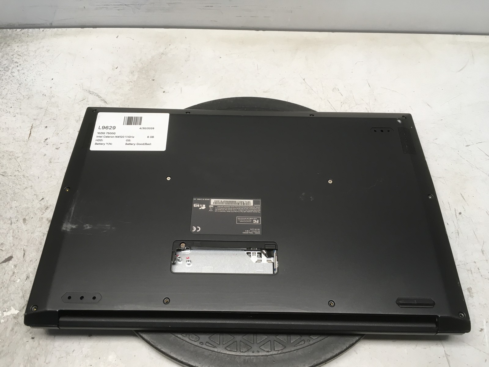10ZiG 7500Q Intel Celeron N4120 1.1GHz 8 GB NO HDD No Batt