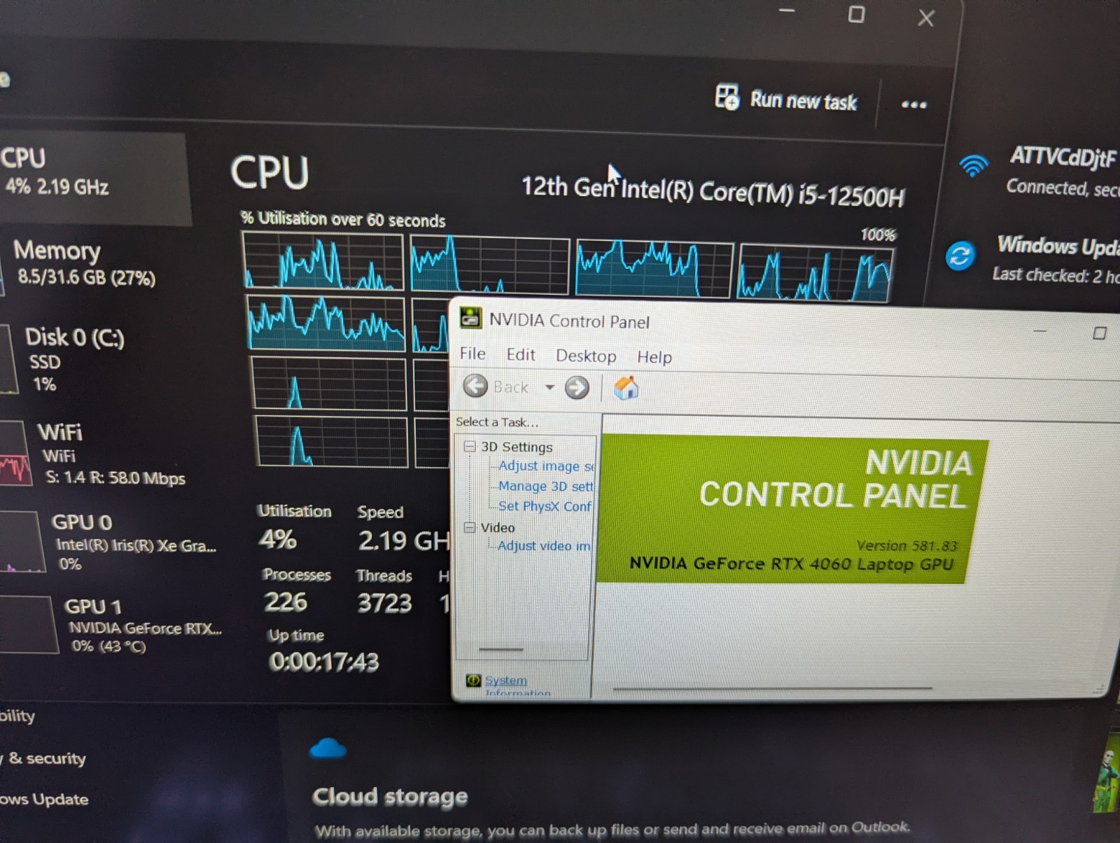 HP Victus 15.6″ Gaming Laptop i5 12500h 32GB 2TB SSD RTX 4060 W11