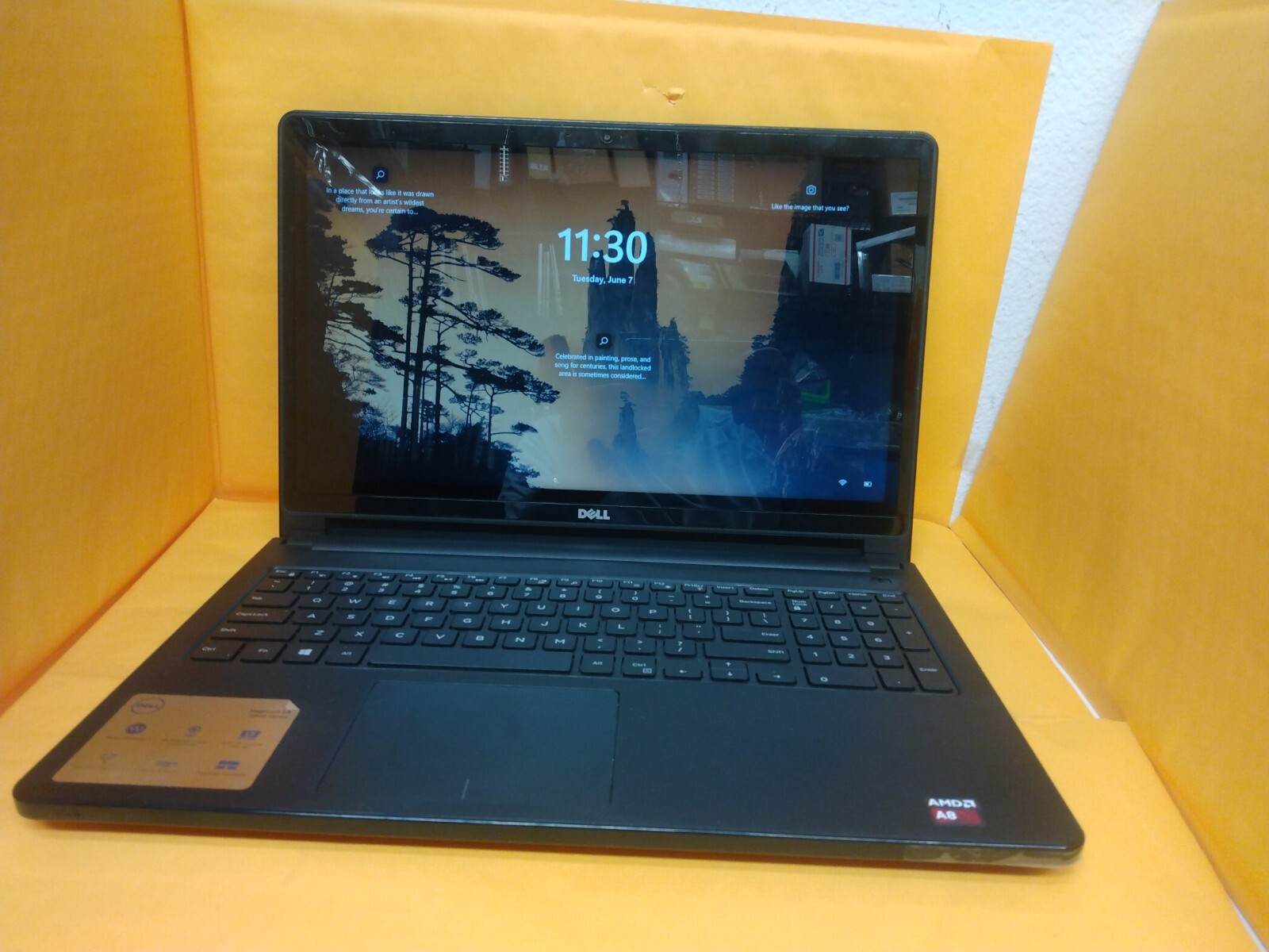 DELL INSPIRON 5555 AMD A8 7410 2.2GHz 6GB Ram 500GB HDD 15.6” TOUCHSCREEN WIN 11