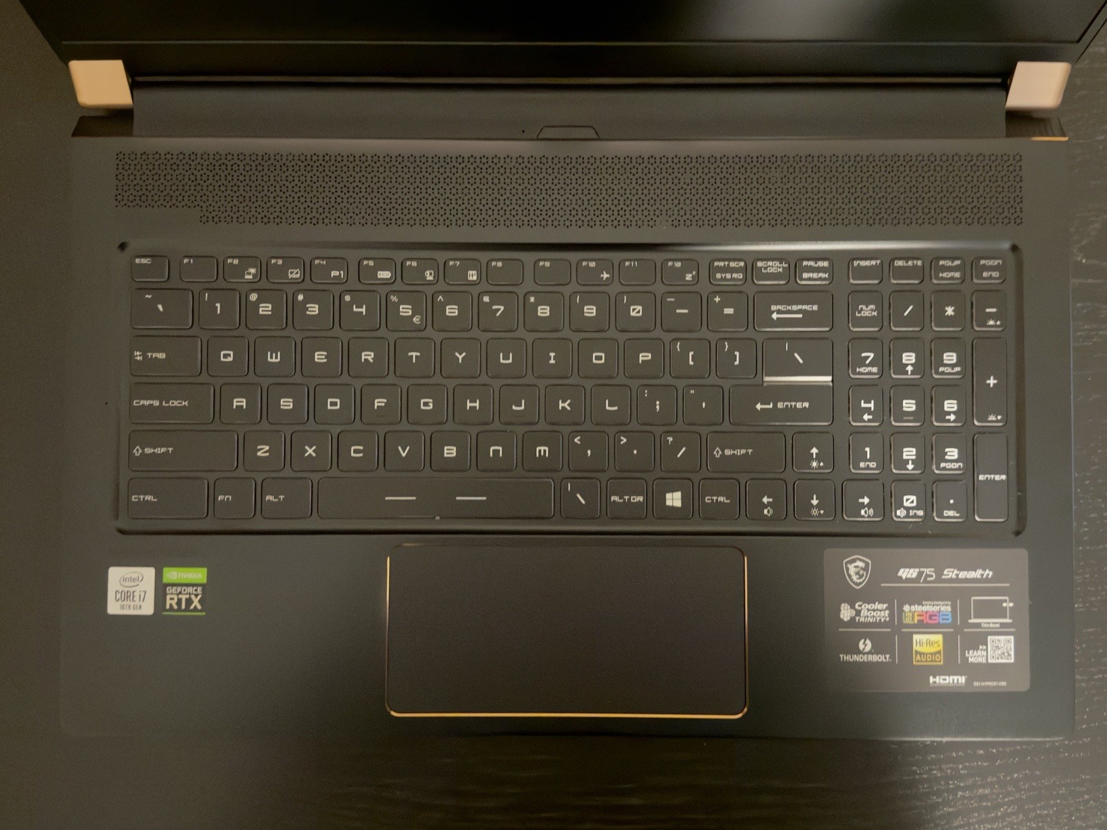 MSI GS75 Stealth 10SF 17.3” Gaming Laptop RTX 2070 Intel i7 1.5TB Storage