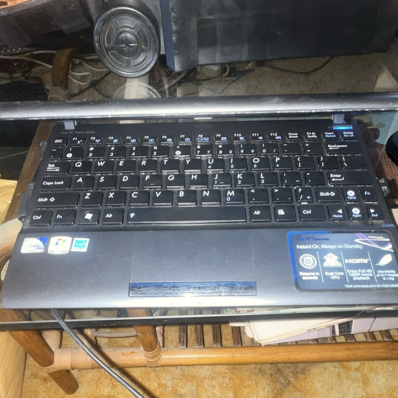 ASUS Eee PC 12.1″ Intel Atom Dual-Core 2GB 250GB HDD Win7 Wi-Fi HDMI Black