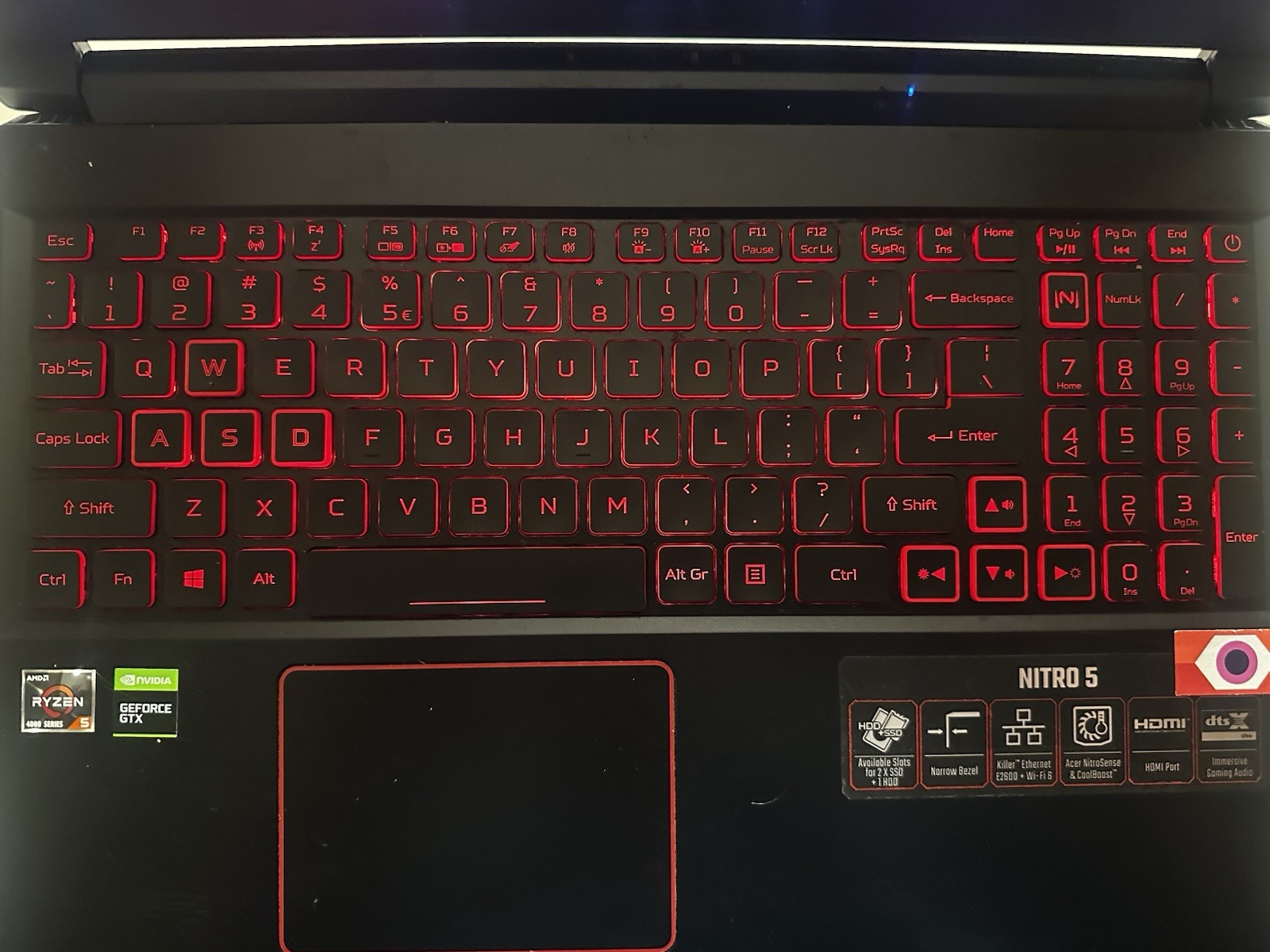 Acer Nitro 5 AN515-44 15.6″ Ryzen 5 4600H 16GB SSD 238GB GTX 1650