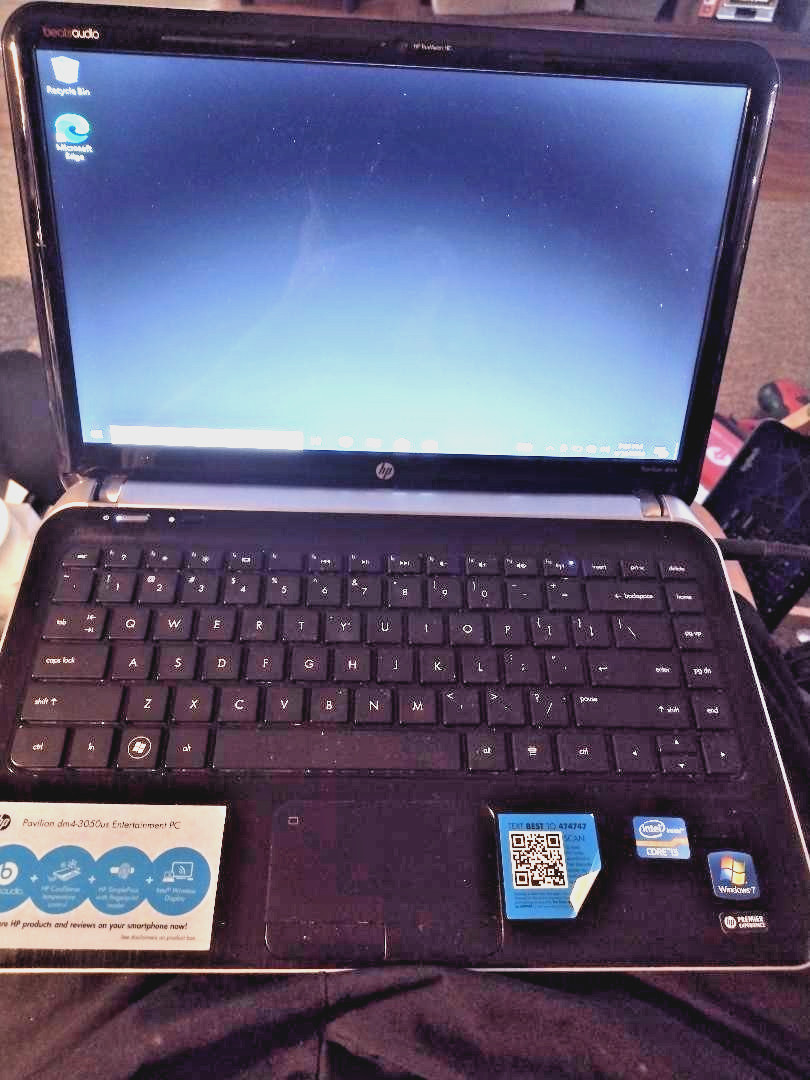 HP Pavilion dm4 14″ Laptop Intel Core i5-2nd gen 6GB RAM NO HDD NO OS Boots Bios