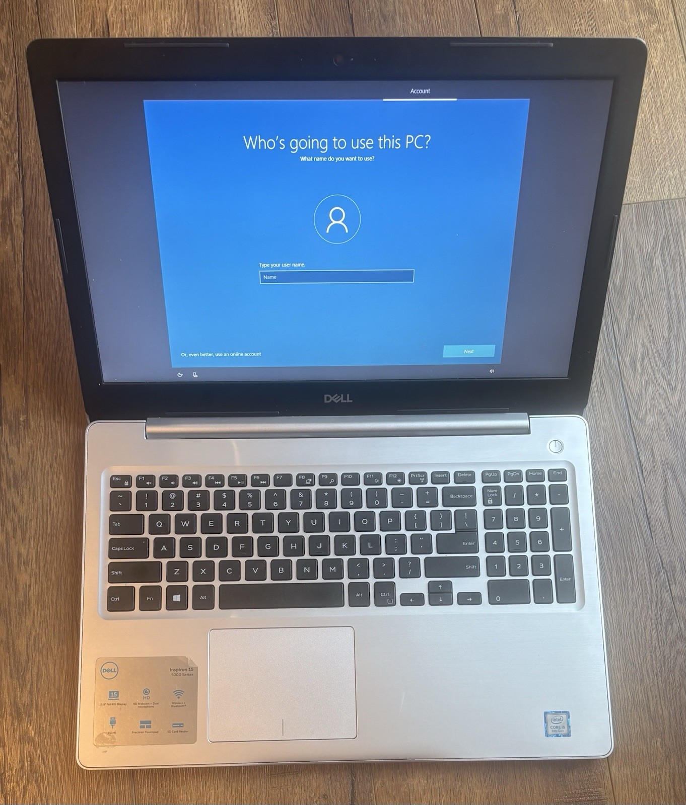 Dell Inspiron 5570 15.6″ Laptop Intel Core i5-8250U 1.6GHz 8GB RAM