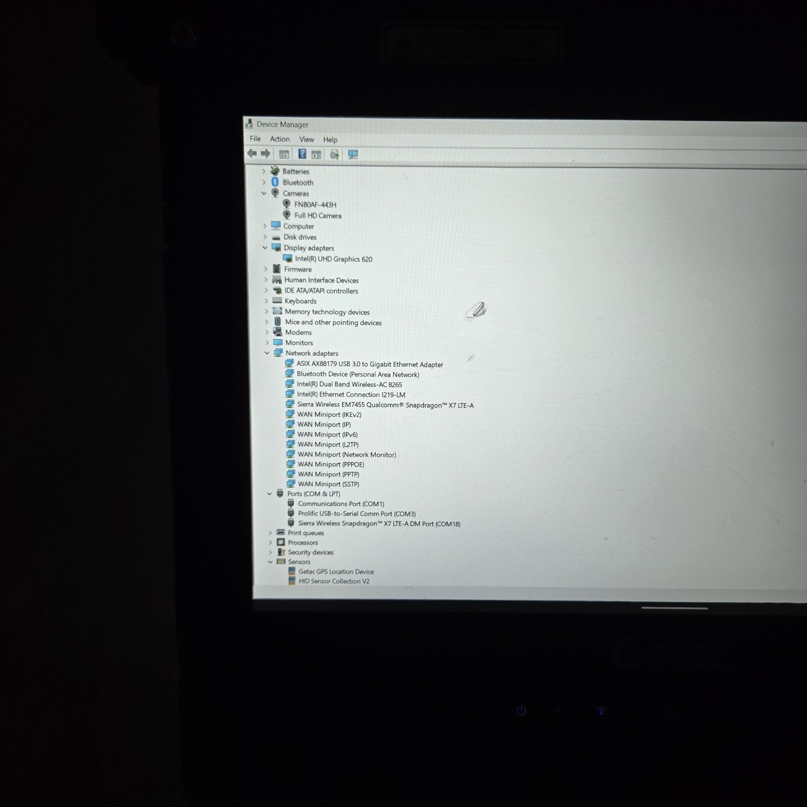 Getac K120 Toughbook i5-8250U 1.60GHz 256GB SSD 8GB Ram – GPS – 4G – W11 – READ