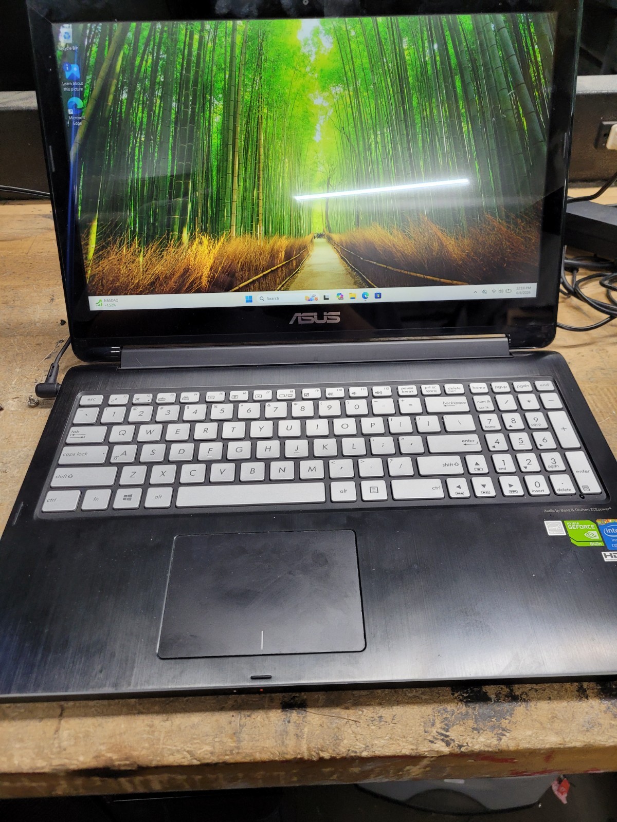 ASUS Q551L Laptop – i7-4510U, 8 GB RAM, NVIDIA 840M Touch WIN11 BAD BATTERY