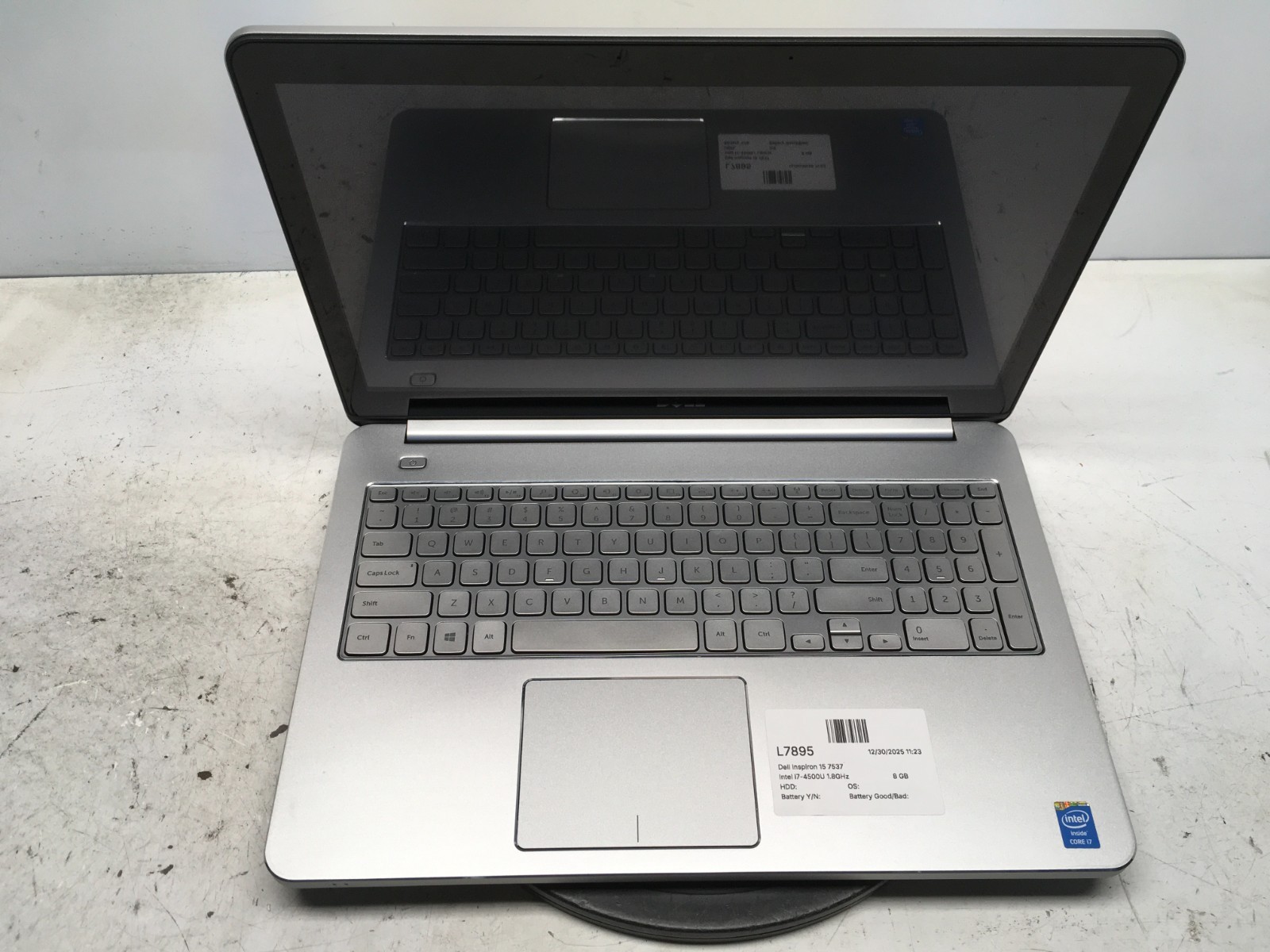 Dell Inspiron 15 7537 Intel i7-4500U 1.8GHz 8 GB NO HDD