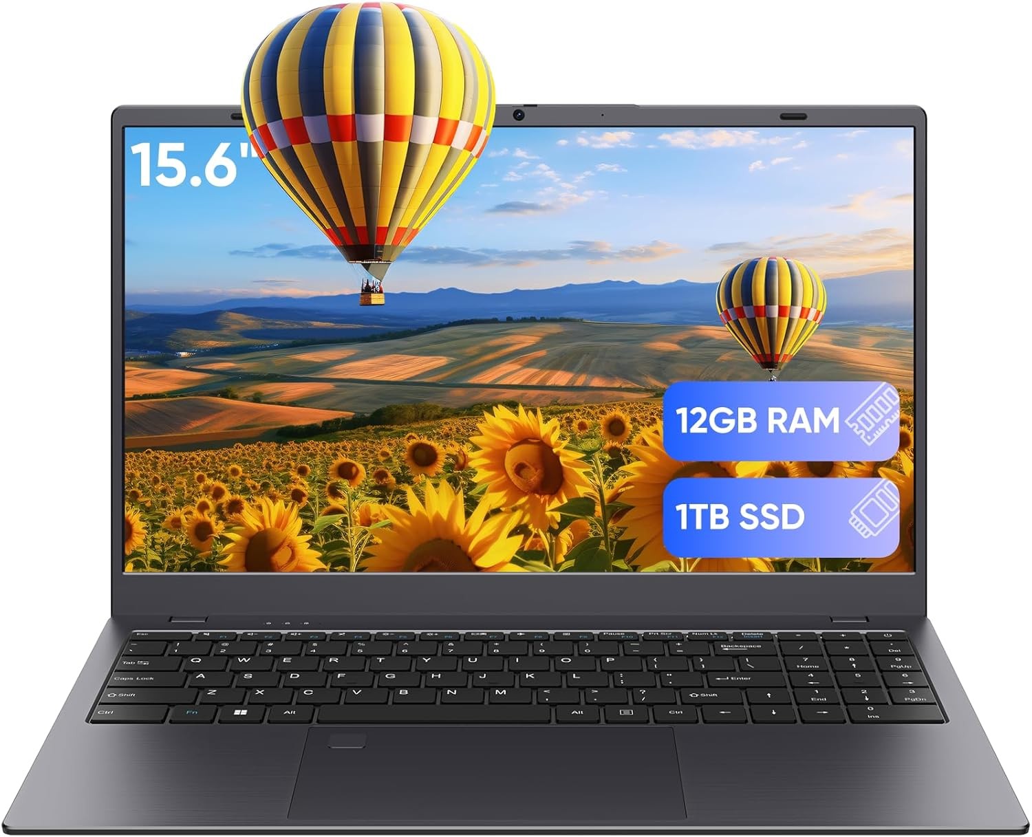Laptop, 12GB LPDDR5 RAM 1TB SSD, Quad-Core N95 Processor Up to 3.4GHz, 15.6″…