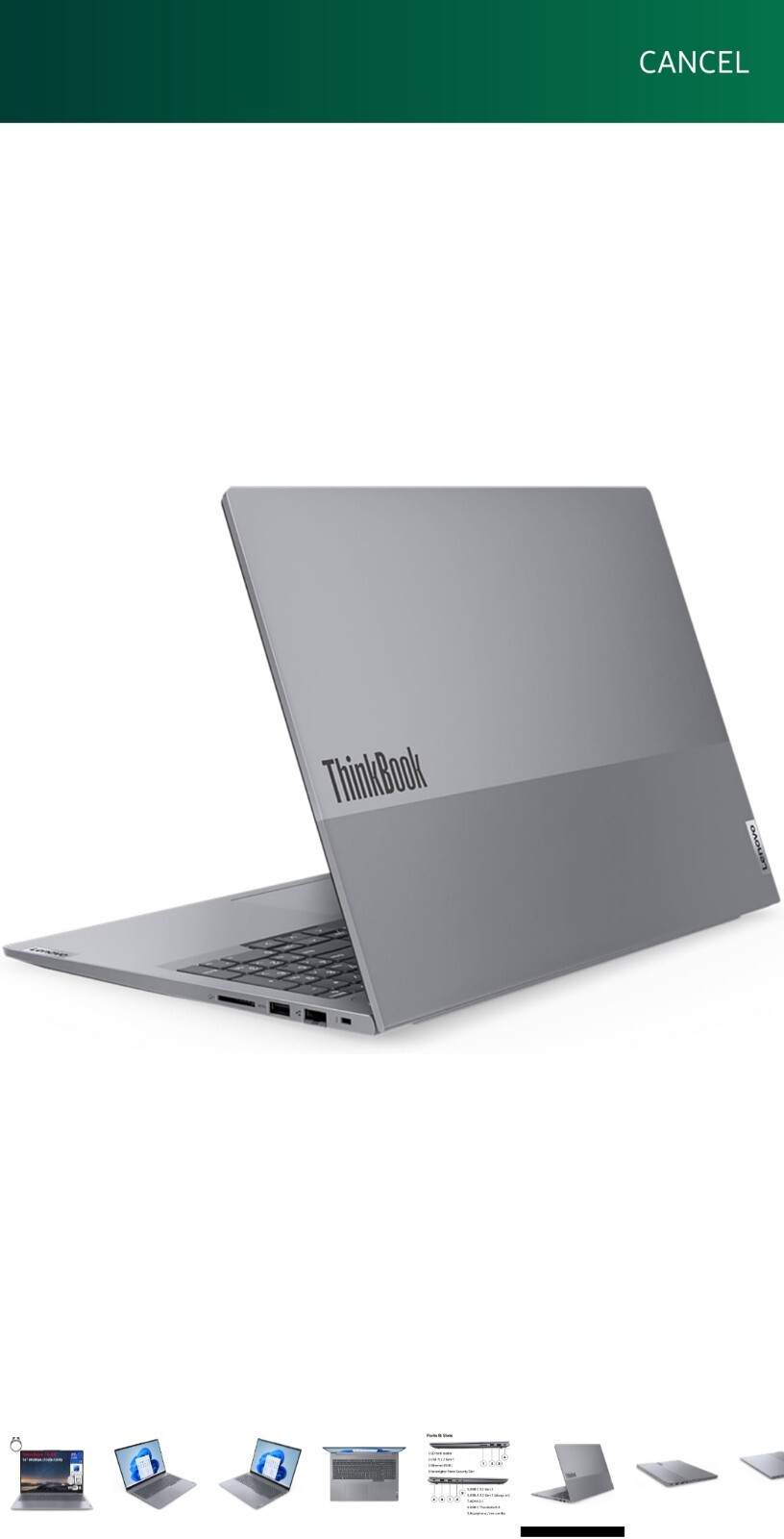 Lenovo ThinkBook 16 G6 16″ FHD+ Laptop Computer, 13th Gen Intel 14-Core i7-13700