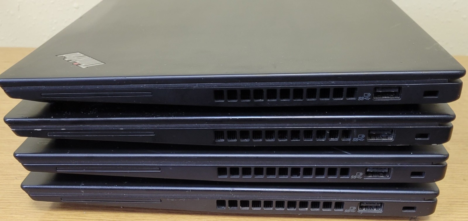 (Lot of 4) Lenovo ThinkPad T490s i5/i7-8th Gen 1.6/1.90GHz 8GB No OS/SSD/HDD